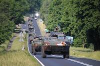 Wzmożony ruch pojazdów wojskowych w związku z ćwiczeniami pod kryptonimem STEADFAST DEFENDER