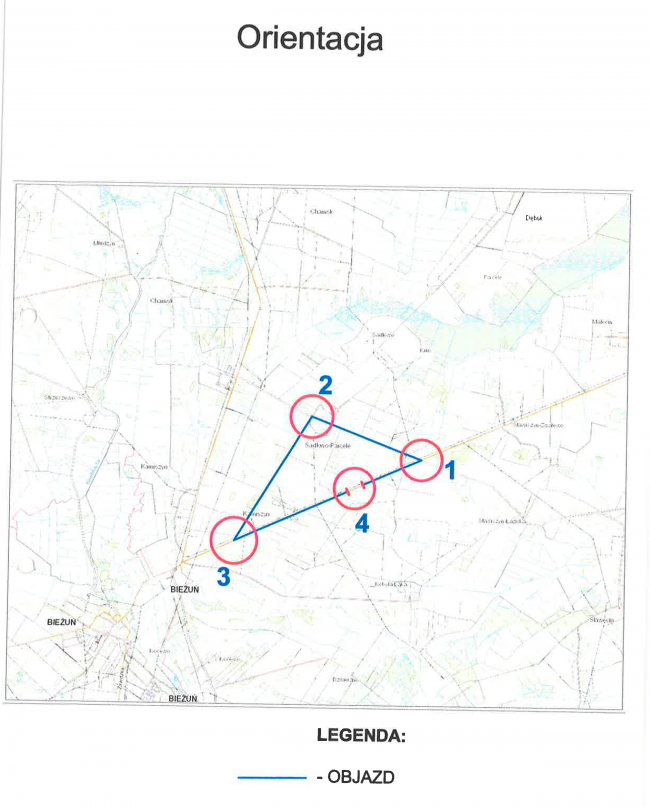 Przebudowa drogi 4640W mapa