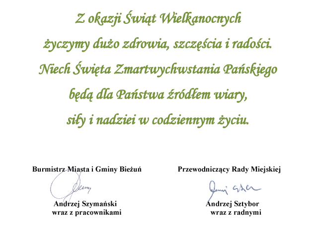 ŻYCZENIA WIELKANOC 2024