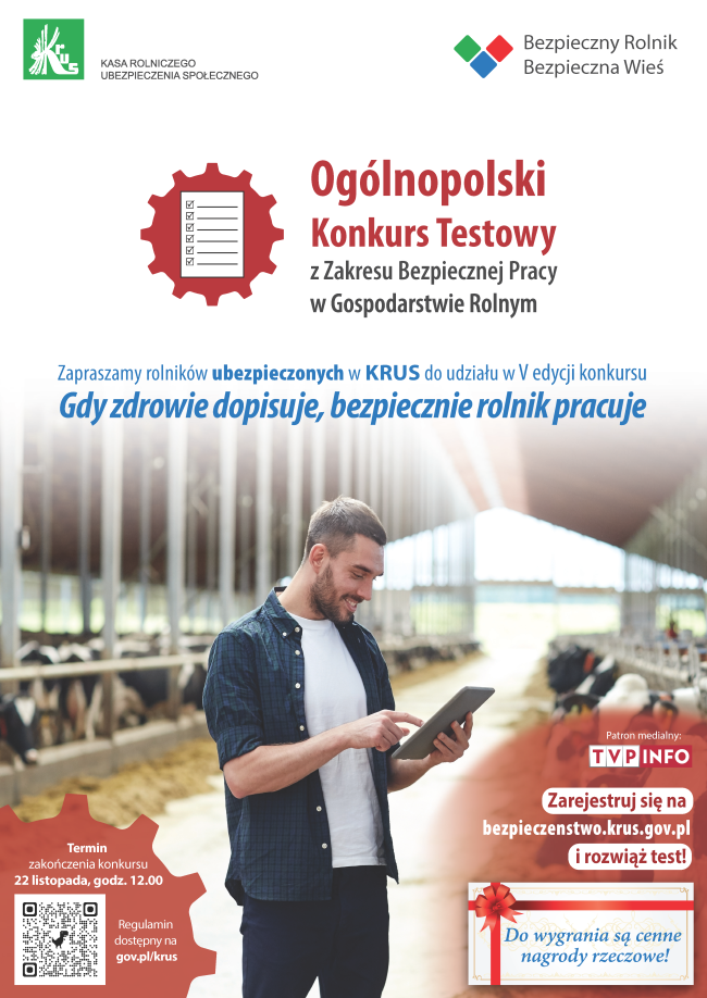 plakat konkurs testowy z kodem