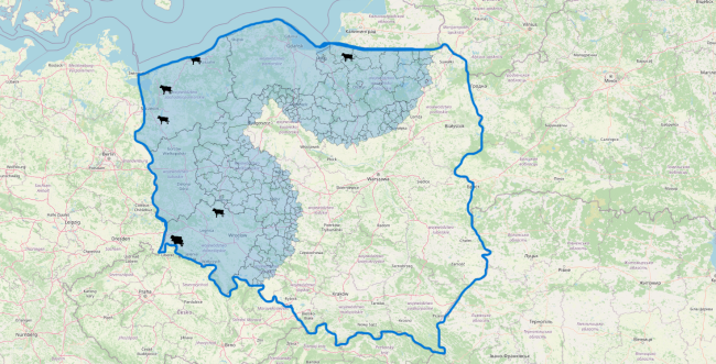 mapa btv