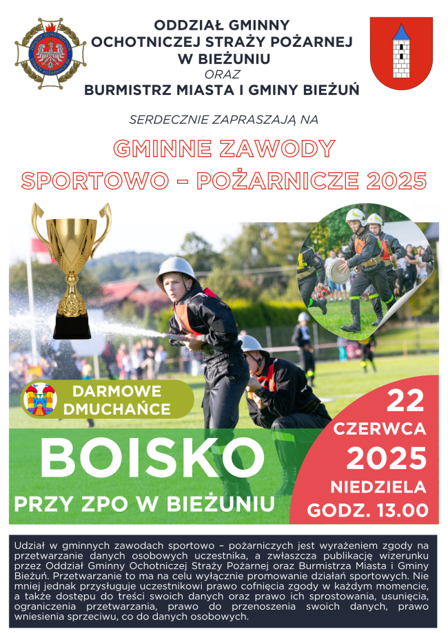 Zawody OSP 22 czerwca 2025 plakat