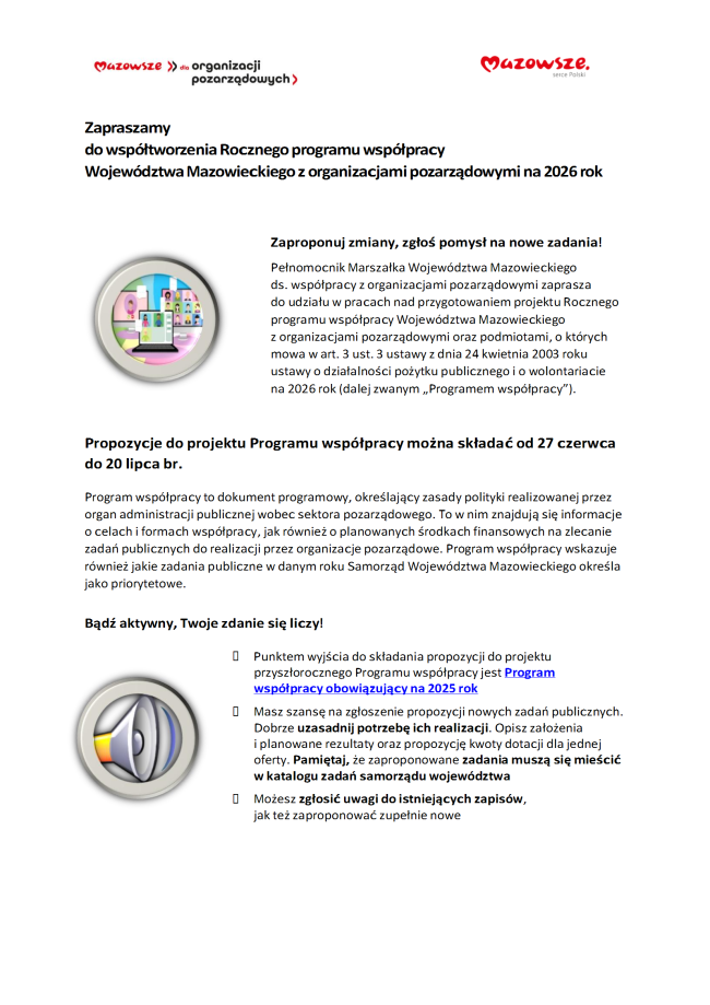 Komunikat_zaproszenie do współtworzenia_Program_współpracy_2026 conv 1
