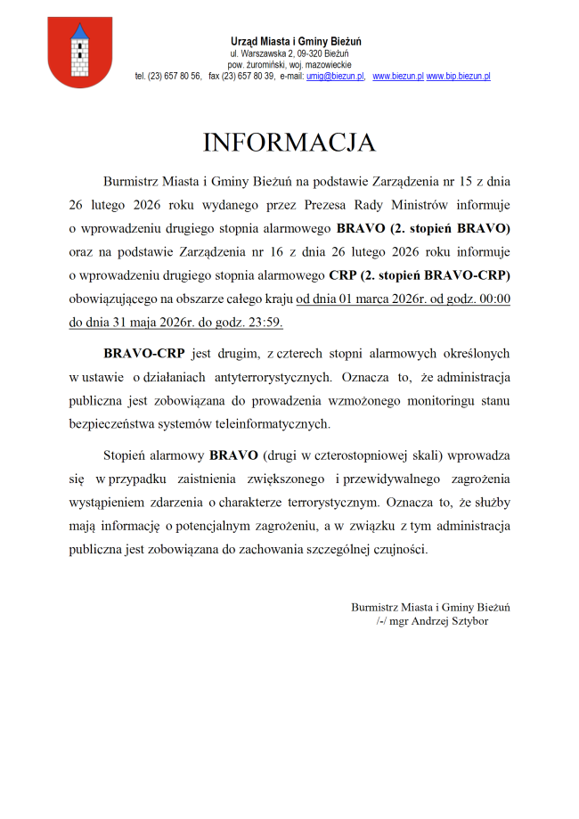 INFORMACJA