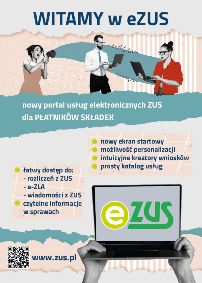 Plakat eZUS v3.0