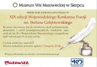 XIX edycja Wojewódzkiego Konkursu Poezji im. Stefana Gołębiowskiego