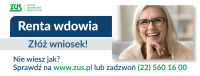 Zapraszamy serdecznie na dyżur pracowników ZUS nt. tzw. renty wdowiej.