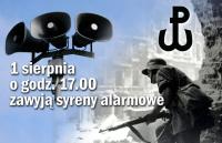 KOMUNIKAT W SPRAWIE URUCHOMIENIA  SYREN ALARMOWYCH NA TERENIE GMINY BIEŻUŃ W DNIU 1 SIERPNIA 2025 ROKU