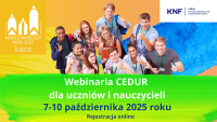 Urząd KNF - webinaria CEDUR dla środowiska szkolnego w ramach World Investor Week, 7-10 października 2025 roku