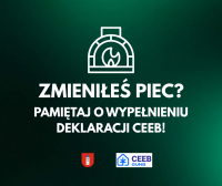 Przypomnienie o obowiązku zgłaszania nowych oraz wymienionych źródeł ciepła do Centralnej Ewidencji Emisyjności Budynków (CEEB).