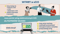 Informacje ZUS - eZUS dla płatników składek
